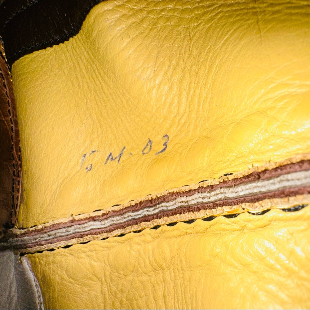 Tres Outlaws Western Leather Cowboy Boots Mens Size 9D - Picture 6 of 7